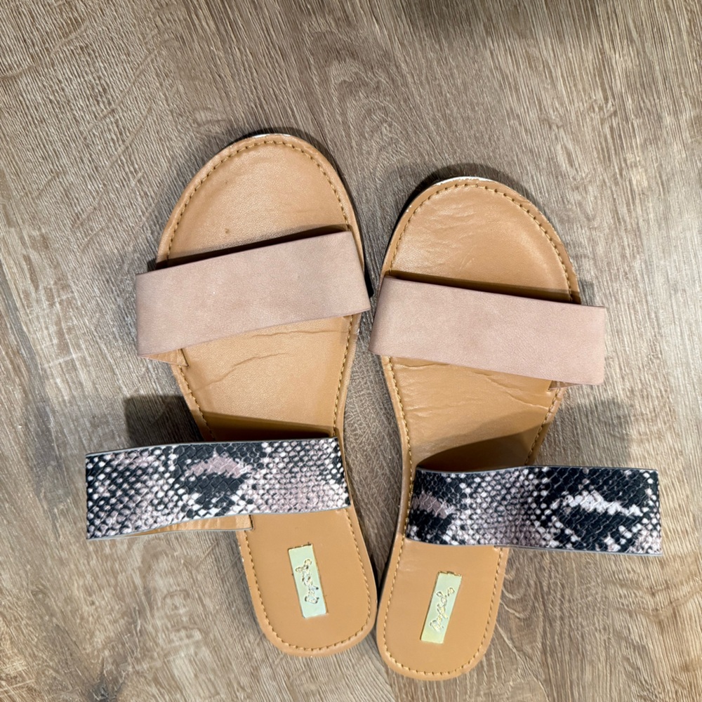 Snakeskin sandals